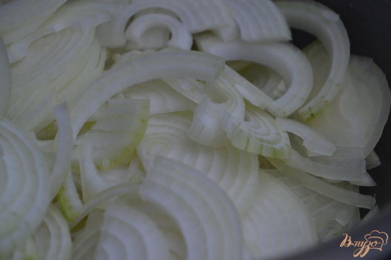 Фото приготовление рецепта: Луковый салат со свежей клюквой шаг №1