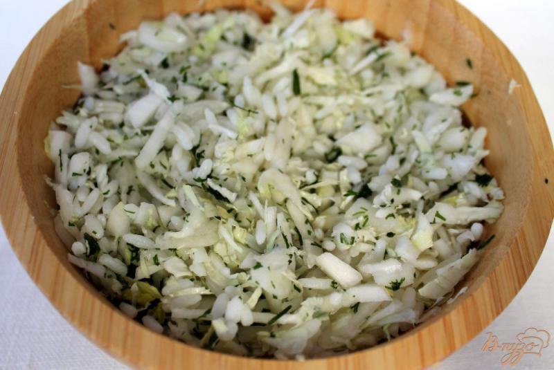 Фото приготовление рецепта: Рисовый салат с креветками шаг №3