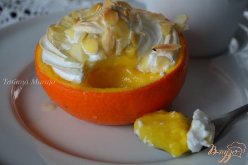 Фото приготовление рецепта: Апельсиновый десерт шаг №7