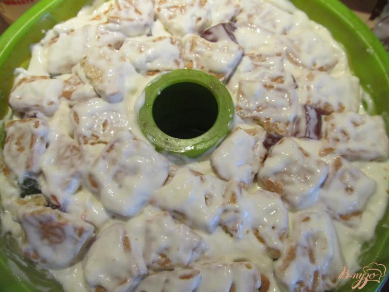 Фото приготовление рецепта: Торт «Самоцветы» с печеньем шаг №9