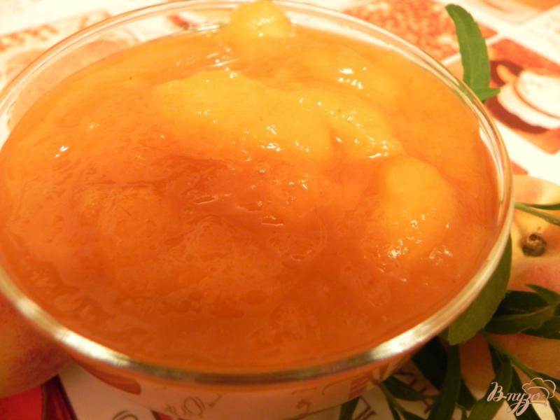 Фото приготовление рецепта: Персиковый джем в хлебопечке шаг №4