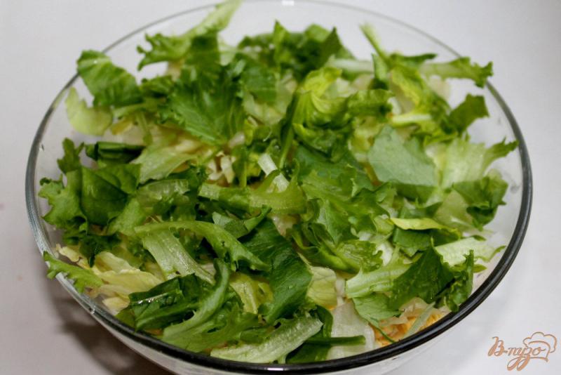 Фото приготовление рецепта: Мясной салат с гранатовыми зернами шаг №5