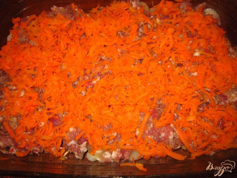 Фото приготовление рецепта: Картофельная запеканка с фаршем шаг №9