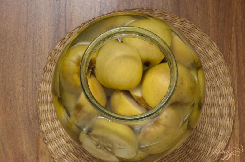 Фото приготовление рецепта: Яблочный компот на зиму шаг №3