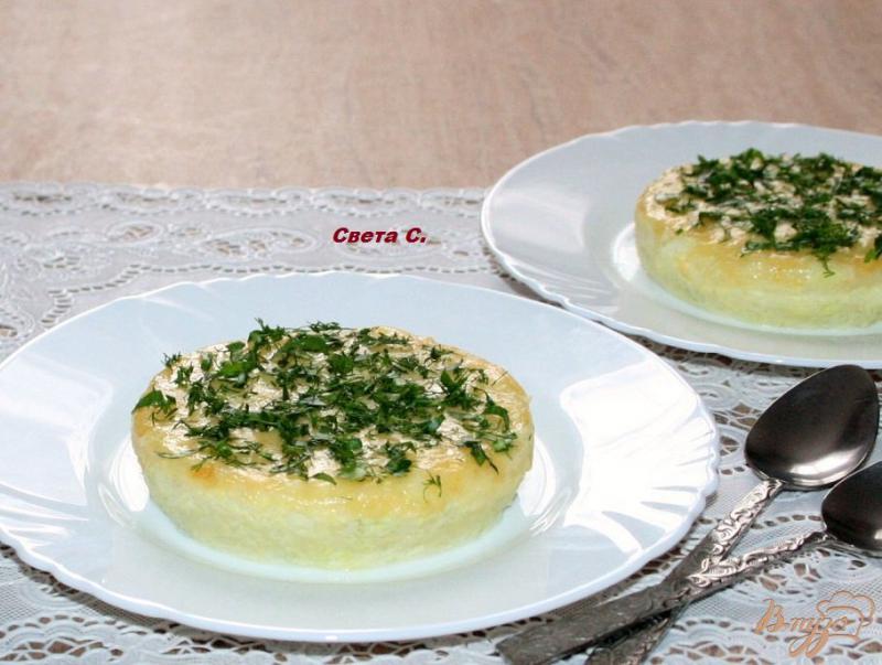 Фото приготовление рецепта: Кабачковое суфле с рисовыми хлопьями шаг №10