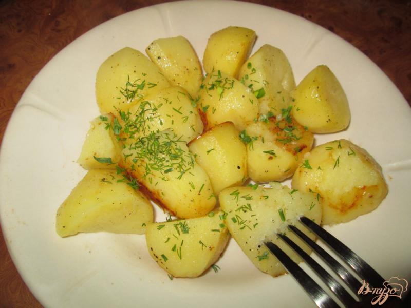 Фото приготовление рецепта: Картошка запеченная в кулинарном рукаве шаг №7