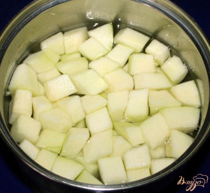 Фото приготовление рецепта: Кабачковое суфле с рисовыми хлопьями шаг №2