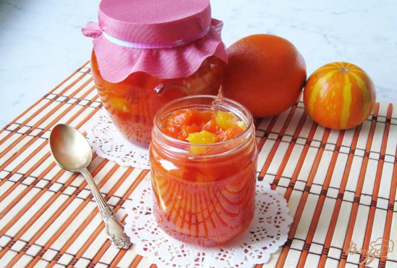 Фото приготовление рецепта: Варенье из тыквы и апельсина шаг №7