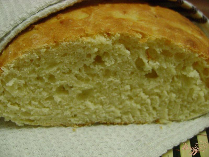 Фото приготовление рецепта: Кефирный хлеб на манке шаг №5