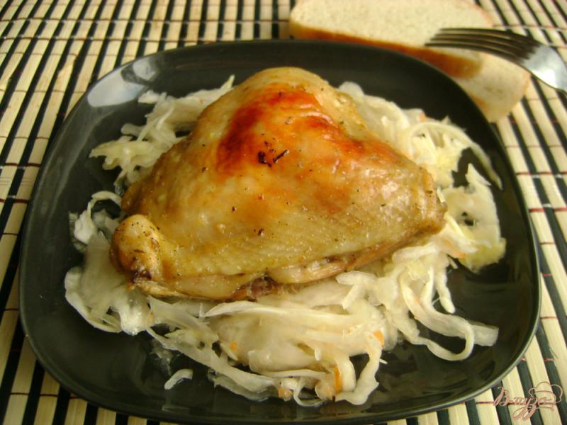 Фото приготовление рецепта: Куриные бедра в апельсиново-горчичном маринаде шаг №5