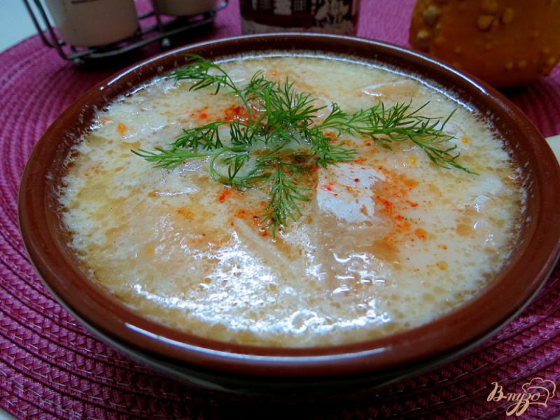 Фото приготовление рецепта: Суп из брюшек сёмги шаг №6