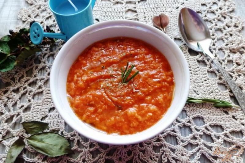 Фото приготовление рецепта: Томатный суп из Тосканы шаг №5