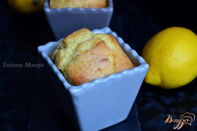 Фото приготовление рецепта: Лимонные кексы шаг №8