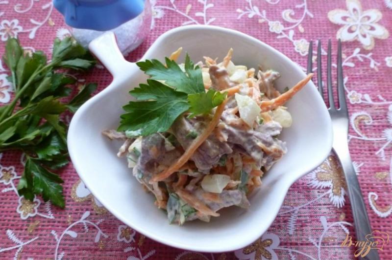 Фото приготовление рецепта: Салат из говядины с морковью по-корейски шаг №6