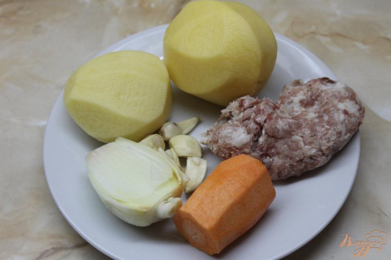 Фото приготовление рецепта: Овощные котлетки со свининой и сметаной шаг №1