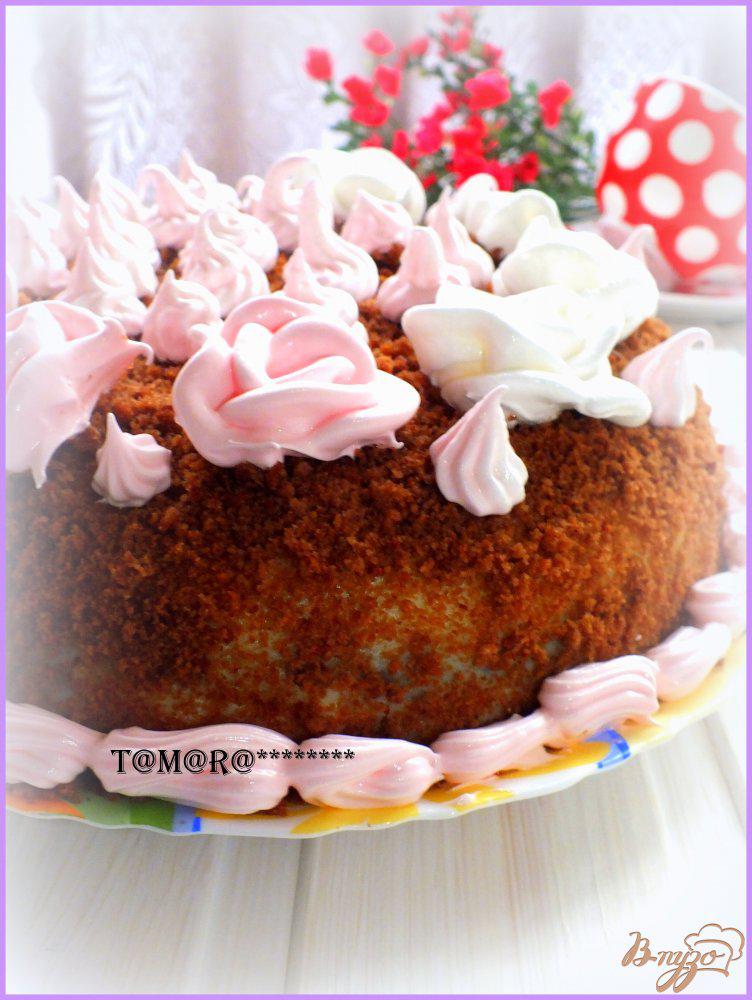 Фото приготовление рецепта: Торт «Романтика» шаг №12