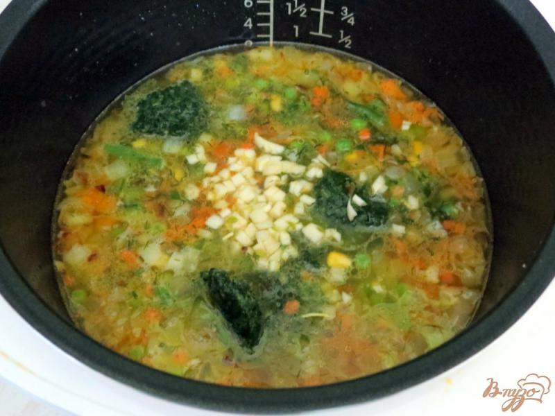 Фото приготовление рецепта: Рис с овощами в мультиварке шаг №6