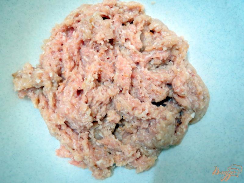 Фото приготовление рецепта: Запеканка мясо грибная шаг №3