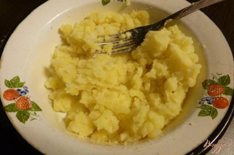 Фото приготовление рецепта: Блины с мясом и картофелем шаг №4