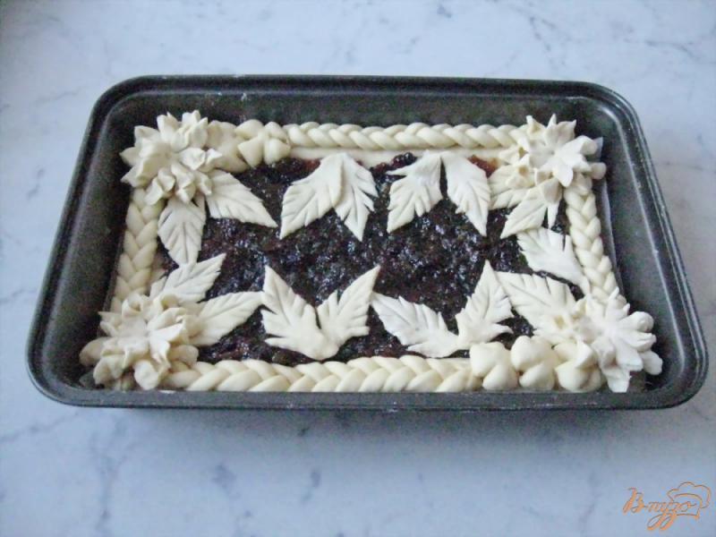 Фото приготовление рецепта: Открытый пирог с повидлом. шаг №10