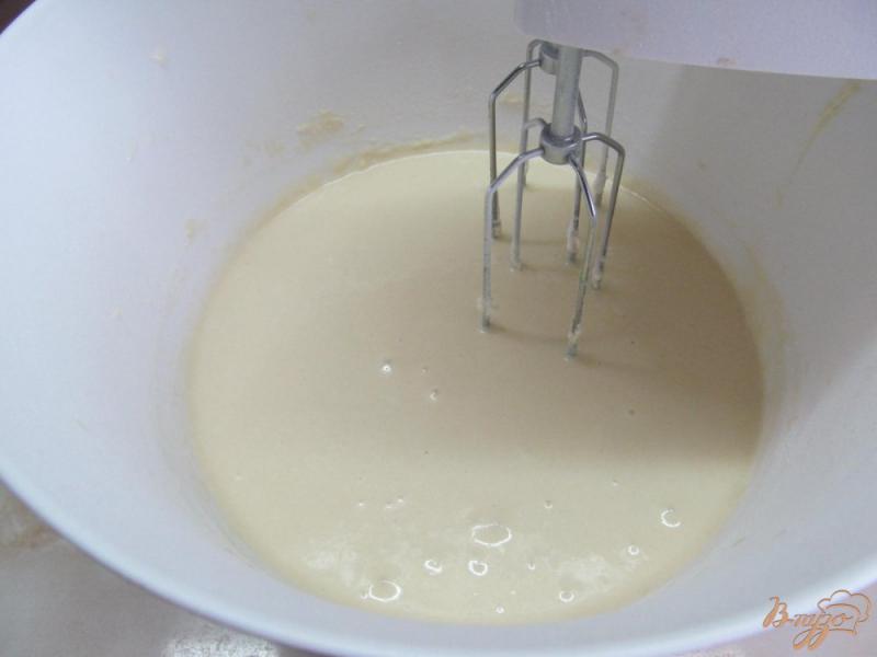 Фото приготовление рецепта: Блинчики на молоке и сливочном масле с яблочной начинкой шаг №5