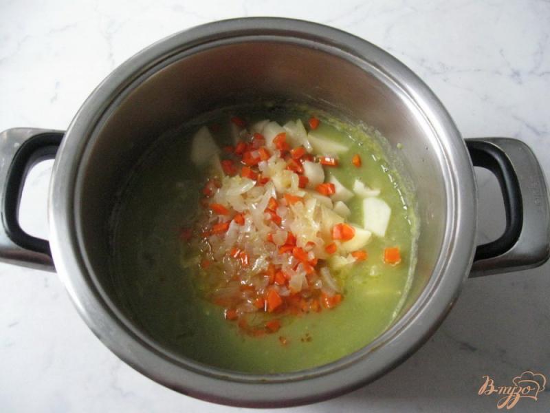 Фото приготовление рецепта: Суп из сухого зеленого гороха шаг №6