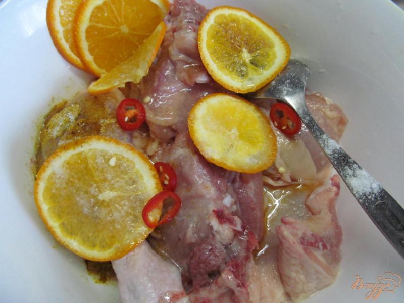 Фото приготовление рецепта: Курица карри с апельсином и медом шаг №2