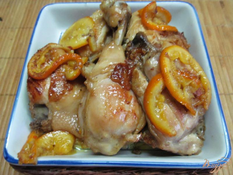 Фото приготовление рецепта: Курица карри с апельсином и медом шаг №5