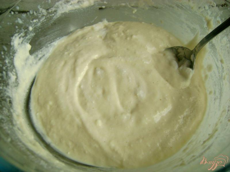 Фото приготовление рецепта: Творожные панкейки с йогуртом и гранатом шаг №6