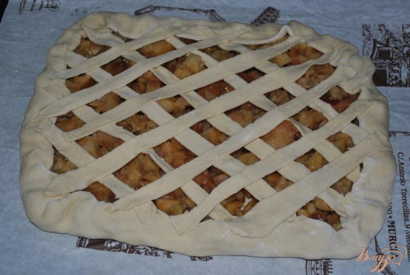 Фото приготовление рецепта: Шарлотка с печеными яблоками шаг №8