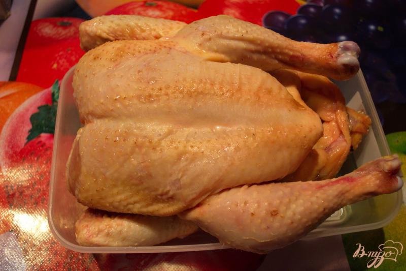Фото приготовление рецепта: Курица запеченая с луковым сливочным соусом шаг №1
