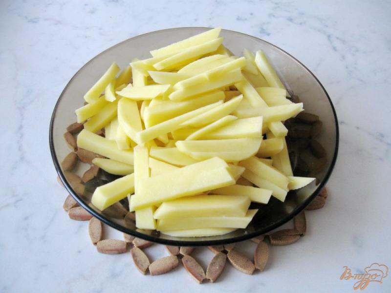 Фото приготовление рецепта: Картофель с тыквой в сливках шаг №1