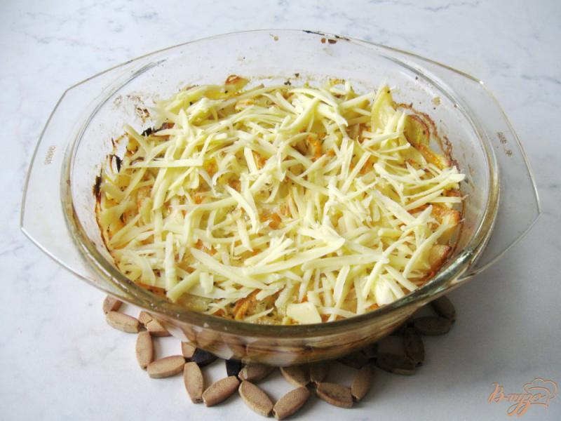 Фото приготовление рецепта: Картофель с тыквой в сливках шаг №7