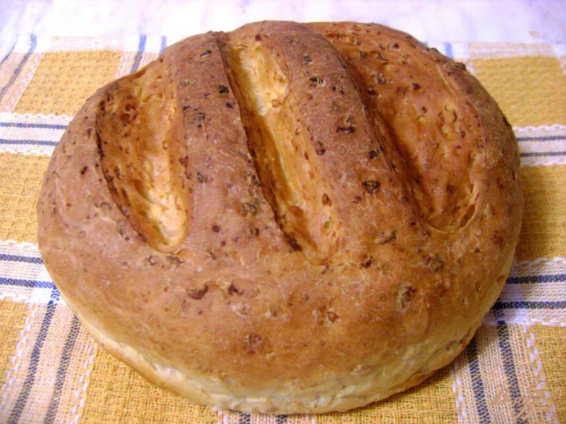Фото приготовление рецепта: Домашний хлеб на гречневых хлопьях шаг №6