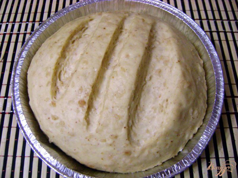 Фото приготовление рецепта: Домашний хлеб на гречневых хлопьях шаг №5