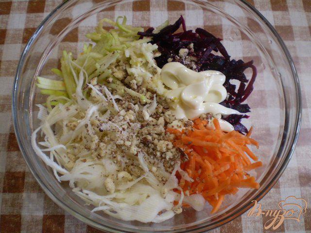 Фото приготовление рецепта: Салат капустный со свеклой шаг №6