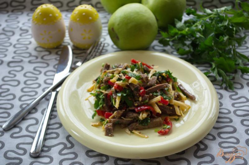 Фото приготовление рецепта: Нежный салат без майонеза шаг №5