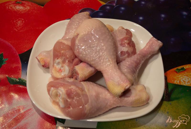 Фото приготовление рецепта: Куриные голени под сыром шаг №1