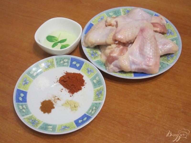 Фото приготовление рецепта: Запеченные куриные крылья шаг №1