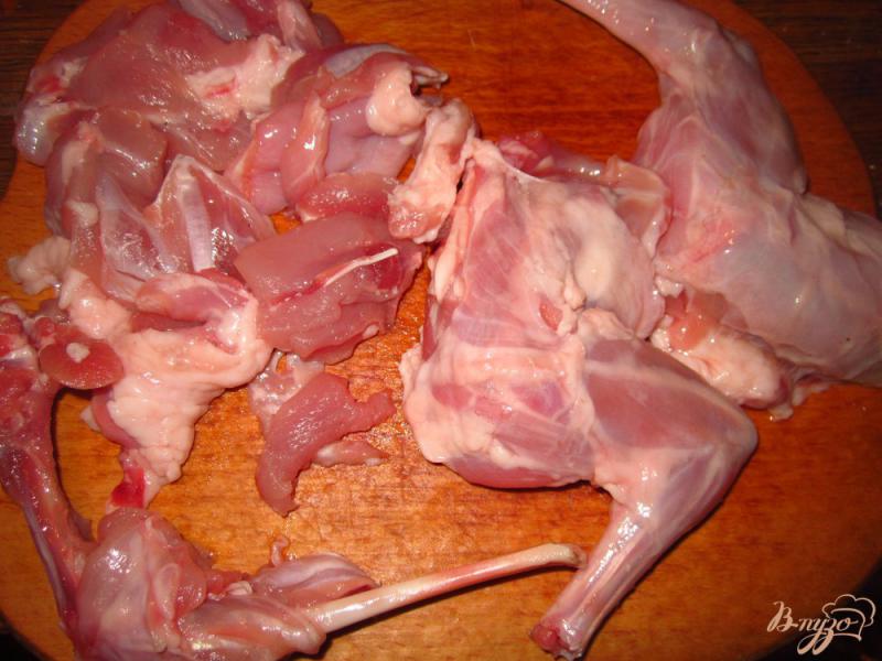 Фото приготовление рецепта: Кролик тешенный в томатном соусе шаг №1