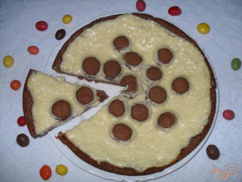 Фото приготовление рецепта: Пирог с творожным кремом шаг №9