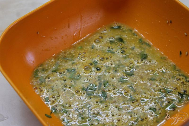 Фото приготовление рецепта: Японский омлет с кунжутом шаг №3