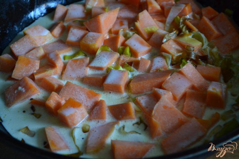 Фото приготовление рецепта: Овощное рагу с рыбой шаг №3