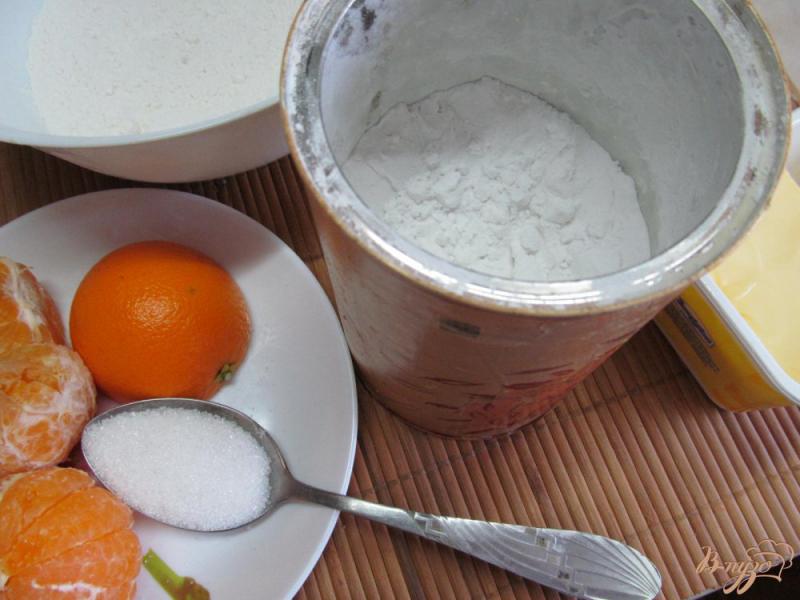 Фото приготовление рецепта: Пирог с мандариновой начинкой шаг №1