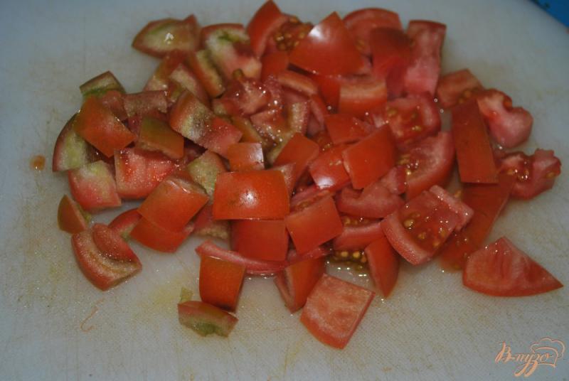 Фото приготовление рецепта: Теплый салат с картофелем и овощами шаг №11