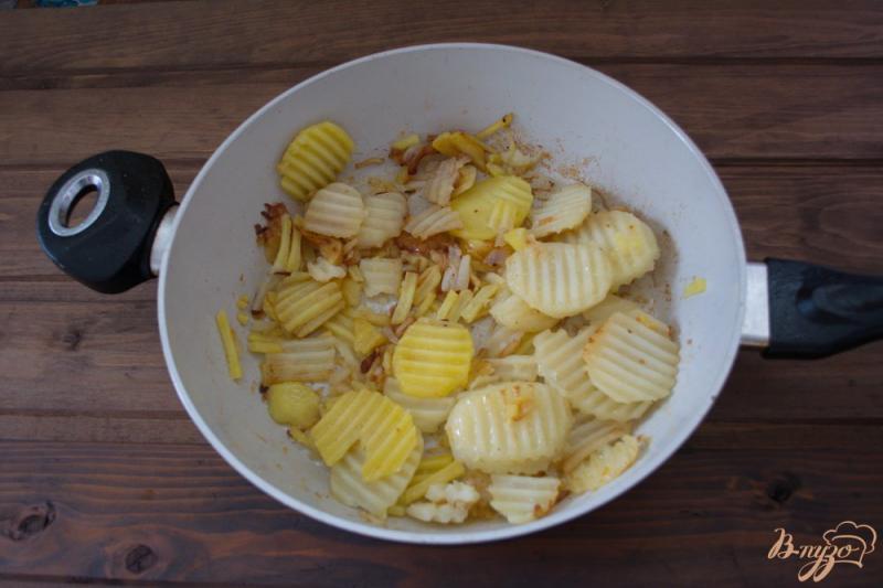 Фото приготовление рецепта: Жаркое с жареной картошкой шаг №7