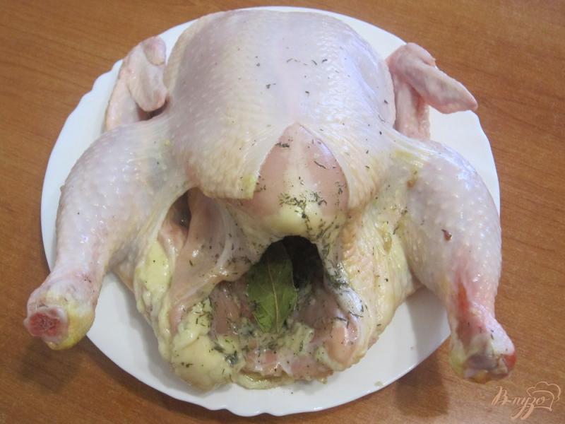 Фото приготовление рецепта: Запеченная курица с соевым соусом шаг №4