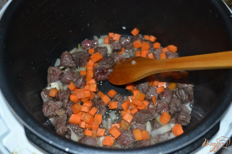 Фото приготовление рецепта: Овощной микс с говядиной в мультиварке шаг №8