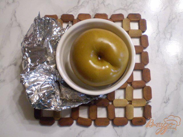 Фото приготовление рецепта: Творожок с печеным яблоком шаг №3