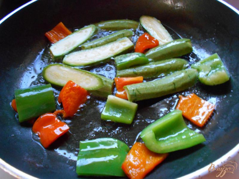 Фото приготовление рецепта: Шашлык на сковородке  с овощами шаг №5